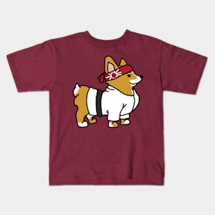 Karate Corgi Kids T-Shirt